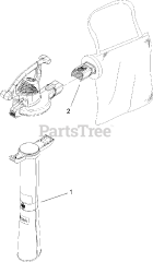 Lawn-Boy 51593 - Lawn-Boy Super Blower Vacuum (SN: 270000001 - 270999999) (2007) BAG AND TUBE ASSEMBLY