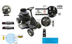 Murray 13CC26JD058 - Murray Rear-Engine Riding Mower (2018) Label Map