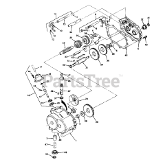Toro 57017 - Toro 25" Lawn Tractor (SN: 003000001 - 003999999) (1973) Model 352 Transmission