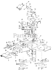 White Outdoor 190-935-190 - White Outdoor 44" Mower Deck, Side Discharge (1989)