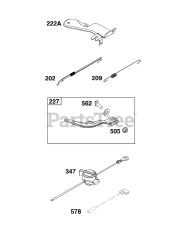 Briggs & Stratton 10R232-0019-H1 - Briggs & Stratton Horizontal Engine Controls Group