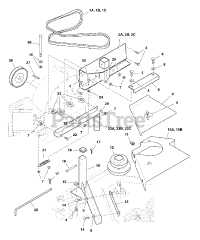 Simplicity 5048265 - Simplicity 61" 3-Bag Collection System 61" Blower Mount &amp; Drive Group