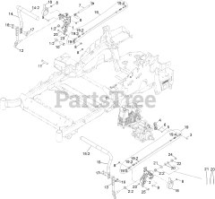 Toro 72955 (5000) - Toro 52" Z Master Zero-Turn Mower, Side-Discharge Deck (SN: 414121590 - 414999999) Motion Control Assembly