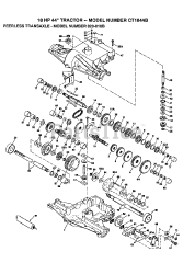 Electrolux/AYP CT 1844 B - Electrolux/AYP Lawn Tractor (1992) PEERLESS TRANSAXLE