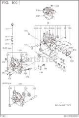 Subaru Robin EY400DD2240 (EY40) - Subaru Robin Engine 100 Crankcase