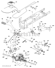 Poulan XT 195H42LT (960420121-01) - Poulan XT Lawn Tractor (2011-04)