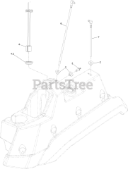 Toro 72028 (7500-D) - Toro 60" Z Master Zero-Turn Mower, Rear-Discharge Deck (SN: 416262337 - 416288793) LH Fuel Tank Assembly No. 146-1835