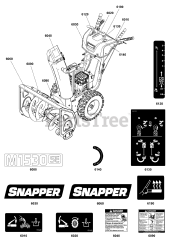 Snapper M 1530SE (1697343-00) - Snapper 30" Snow Thrower, 14.5hp (2020)
