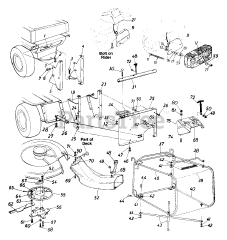 MTD 190-038-000 - MTD Grass Catcher Kit for 30" Rear Discharge Deck (1993) Grass Catcher Assembly