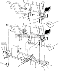 Cub Cadet 350 (190-350-100) - Cub Cadet 40" Snow Thrower Attachment Lift &amp; Carriage