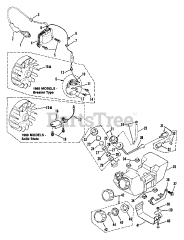 Snapper 410 (84229) - Snapper String Trimmer 410 Fuel Tank, Primer Pump, And Contact Breaker Assm'y