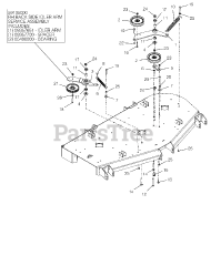 Gravely 992292 (Pro-Turn 260) - Gravely Pro-Turn 60" Zero-Turn Mower, Yamaha EFI (SN: 062000 - 069999) Idlers And Sheaves - 60"