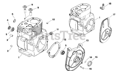 Kohler K181-30335 - Kohler K-Series Engine, Made for John Deere, 8hp, 6kW Crankcase TP-2045-B