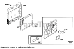 Toro 20908 BC - Toro 48cm Rear Bagging Walk-Behind Mower (SN: 049000001 - 049999999) (1994) Engine Briggs  Stratton Model 127702-0131-01 5