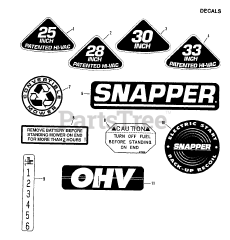 Snapper 301214BE (80638) - Snapper 30" Rear-Engine Riding Mower, 12hp