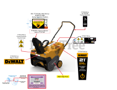 Dewalt 31PM2V6HA38 - DeWALT Snow Blower (2024) Label Map