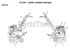 Weed Eater WE F350 D - Weed Eater Tiller (1998)