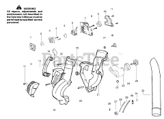 Weed Eater B 1750 - Weed Eater Blower Housing