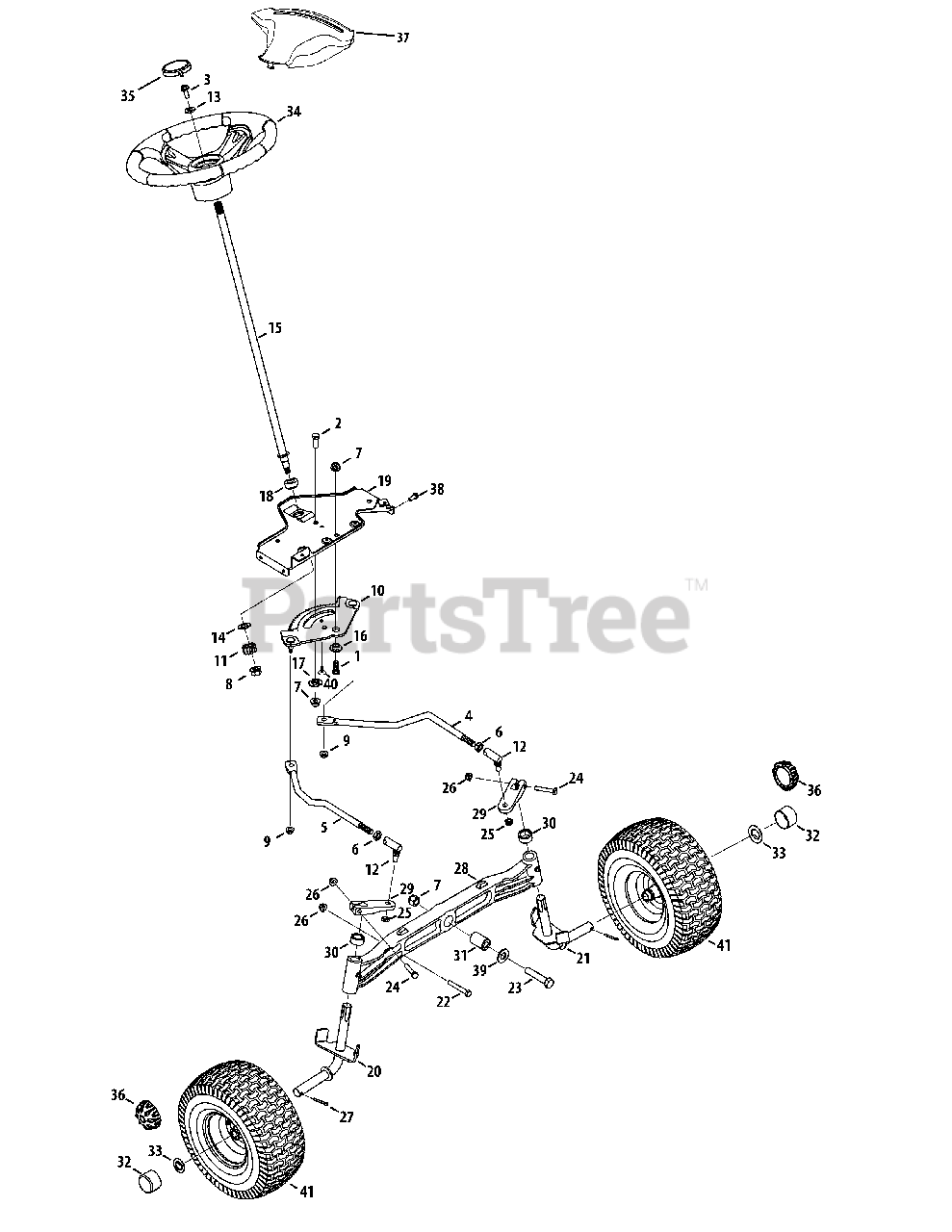 Columbia 13AX93KS897 Columbia Lawn Tractor (2014) Steering Parts