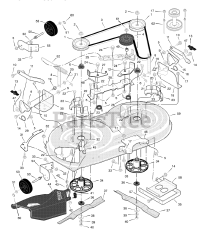 Murray 425604x18A - Murray 42" Lawn Tractor (2003) Mower Housing