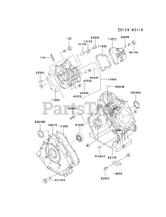 Kawasaki FE290D-AS24 - Kawasaki Engine CYLINDER/CRANKCASE
