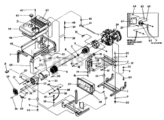 Generac 9798-1 - Generac EXL 6,500 Watt Portable Generator Generator Drawing No. 99362