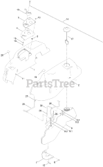 Toro 74776 (MX 5025) - Toro 50" TimeCutter Zero-Turn Mower (SN: 400000000 - 401070523) Body Styling and Fuel Tank Assembly