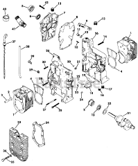 Cub Cadet 1712 (145-782-100) - Cub Cadet Garden Tractor Crankcase-Tractors W/sn 726125 &amp; Up