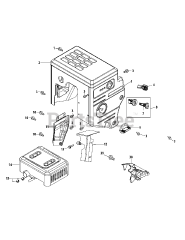 MTD 483-SUB - MTD Engine 483-SUB Muffler &amp; Controls