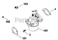 Kohler K181-14340 - Kohler K-Series Engine, Basic Version, 8hp, 6kW Carburetor (Cont.) TP-2045-B