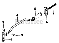 Cub Cadet 1604 (143-580-100) - Cub Cadet Garden Tractor Implement Handle Helper Spring