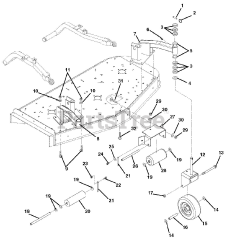 Gravely 889034 - Gravely 60" Deck for Pro-Master 400 Mower (SN: 000101 & Above)