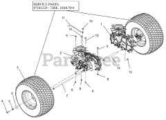 Gravely 915248 (ZTX 42) - Gravely 42" Zero-Turn Mower, 22hp Kohler (SN: 080000 - 084999)