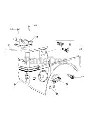 MTD 31A-32AD706 - MTD Snow Thrower (2014) 165-SUC Engine Shroud