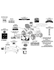 Cub Cadet LT 1045 (13BP11CH756) - Cub Cadet 46" Lawn Tractor (2007 & Before) Label Map