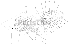Toro 74232 (Z 257) - Toro 72" Z Master Zero-Turn Mower, Side-Discharge Deck (SN: 230000001 - 230006000) (2003) Clutch Assembly