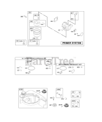 Briggs & Stratton 127H02-0110-E1 - Briggs & Stratton Vertical Engine Carburetor, Fuel Supply