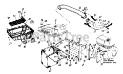 Cub Cadet 310 (190-310-100) - Cub Cadet Twin Bagger (1994) att Grass Collector