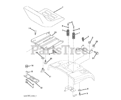 Jonsered LT 2217 CMA (960610239-00) - Jonsered Lawn Tractor (2009-01) SEAT
