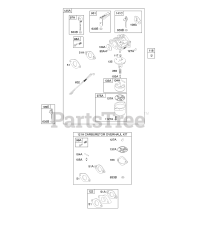 Briggs & Stratton 216112-0110-E1 - Briggs & Stratton Horizontal Engine Carburetor, Kit - Carburetor Overhaul