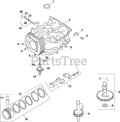 Kohler CV14-1434 - Kohler Command PRO Engine, Made for Ransomes, 14hp Crankcase 2-27-62