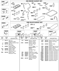 Briggs & Stratton 430447-0205-E2 - Briggs & Stratton Horizontal Engine Engine/Valve Gasket Sets, Terminal Connectors