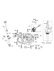 Troy-Bilt 5P65M0C - Troy-Bilt Engine 5P65M0C Crankshaft &amp; Crankcase Cover