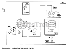 Toro 20908 BC - Toro 48cm Rear Bagging Walk-Behind Mower (SN: 049000001 - 049999999) (1994) Engine Briggs  Stratton Model 127702-0131-01 3