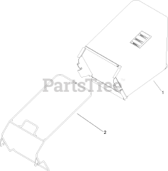 Toro 20007 - Toro 22" Recycler Walk-Behind Mower (SN: 240000001 - 240999999) (2004) Rear Bag Assembly
