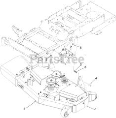 Toro 74409 (Z 340) - Toro 40" Z Master Zero-Turn Mower, Side-Discharge Deck (SN: 270000001 - 270000700) (2007) Deck Connection Assembly