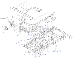Cub Cadet ZT1-50 KW FAB (17RIEACZ010) - Cub Cadet Ultima 50" Zero-Turn Mower, Fab Deck, Kawasaki (2019) Frame
