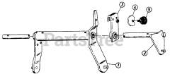 Cub Cadet 1712 (145-782-100) - Cub Cadet Garden Tractor Implement Lift-SN 716388 &amp; Up