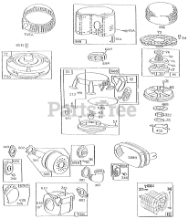 Briggs & Stratton 281702-0136-01 - Briggs & Stratton Vertical Engine Mufflers,Rewind,Flywheels