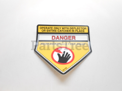 Toro 4570 Danger Decal - image 1